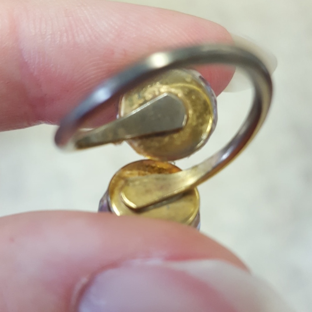 Vintage Double Spectrum Ball Ring - image 3